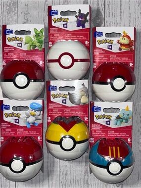 MEGA Pokémon Poké Ball Series 18 Lot of 6 • NEW Sealed